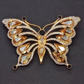 Diamond Sky Brooch Fairy Moth II With Swarovski Crystals