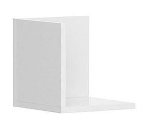 Black Red White Priceton Wall Shelf 25cm White