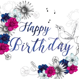 Clear Creations Pink & Blue Birthday Card CL1411