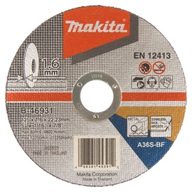 Lõikeketas Makita B-46931, 125 mm x 1.6 mm x 22.23 mm
