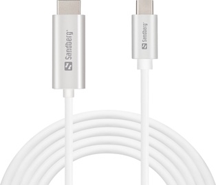 Juhe Sandberg USB-C to HDMI Cable 2m White