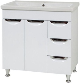 Sanservis Laura 80 2D with Basin White 80x79.7x45cm