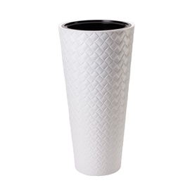 Цветочный горшок Form Plastic Makata Slim 2850-011, пластик, Ø 40 см, белый
