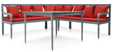 Комплект уличной мебели VLX Garden Lounge Set 43699, серый/красный, 5 места