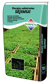 Торфяной субстрат для посева для ростков/для овощей Durpeta, 70 л