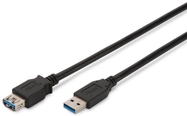 Провод Assmann AK-300117-003-S USB 3.0 male, Micro USB B male, 0.25 м, черный