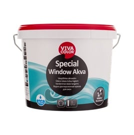 Emaljas krāsa Vivacolor Special Window Akva, 2.7 l, balta