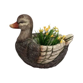 Декорация "Утка" Garden Center NFY19052B-39, 39 см x 24.5 см x 31.5 см, коричневый/многоцветный