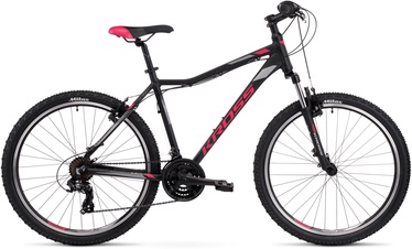 Велосипед горный Kross Lea 1.0, 26 ″, 19" рама, черный/розовый/серый