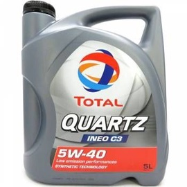 Mootoriõli Total Quartz INEO C3 5W - 40, sünteetiline, sõiduautole, 5 l