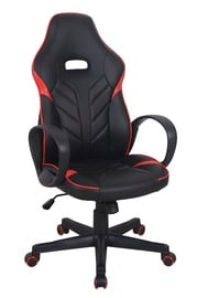 Офисный стул Domoletti, 46 x 46.5 x 112 - 122 см, черный/красный