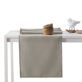 DecoKing Pure HMD Tablecloth Cappuccino 40x140cm