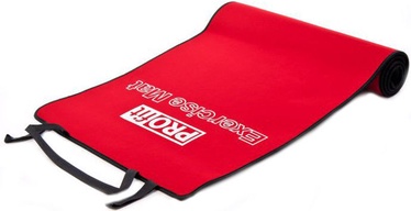 PROfit Exercise Mat 180x60x0.6cm Black/Red