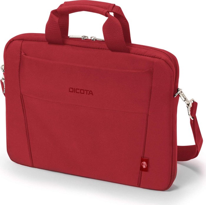 Klēpjdatoru soma Dicota Slim Eco Base D31306-RPET, sarkana, 13-14.1"