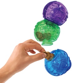 Игрушка для собаки Kong Lock-It Small/Medium, S/M, синий/зеленый/фиолетовый