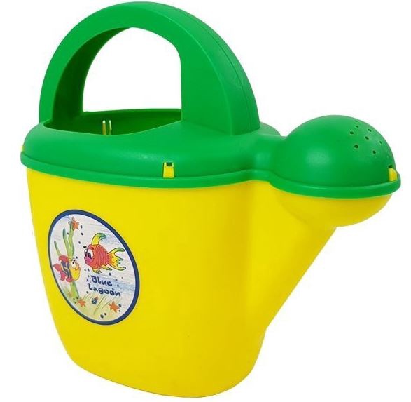 Rotaļu lejkanna Polesie Watering Can, dzeltena/zaļa, 170 mm x 80 mm