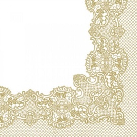 Paw Decor Collection Royal Lace Gold Napkins 33x33cm