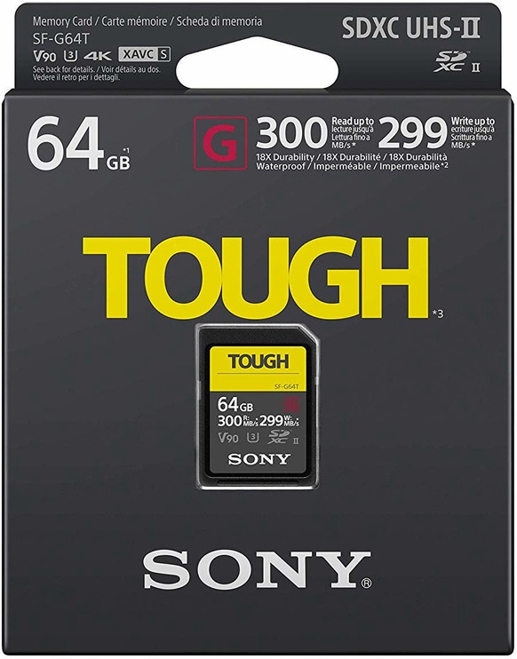 Mälukaart Sony SF-G TOUGH, 64 GB