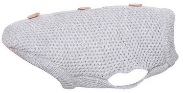 Karlie Flamingo Dog Sweater Buttons Grey 30cm