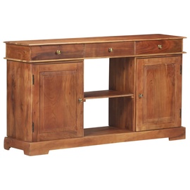 Комод VLX Solid Acacia Wood 323543, коричневый, 35x135x75 см