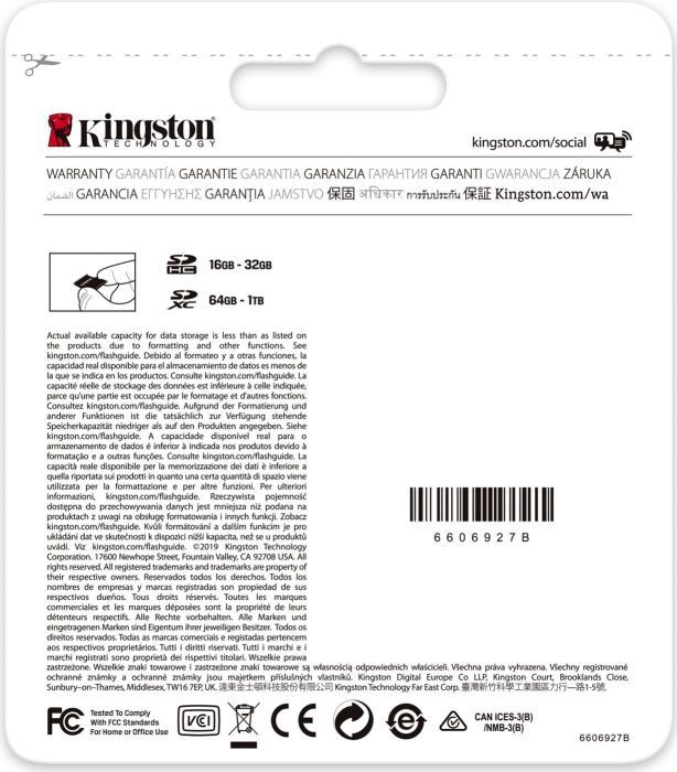 Mälukaart Kingston SDS2, 128 GB, 100 Mb/s - 85 Mb/s