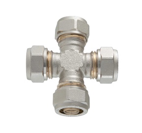 Разветвитель TDM Brass 1085, D16, латунь/никель