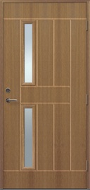 Uks Lydia 2x1R, vasakpoolne, pruun, 209 x 89 x 6.2 cm