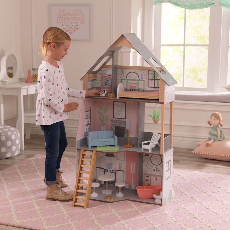 Mājas Kidkraft Wooden Doll House Alina