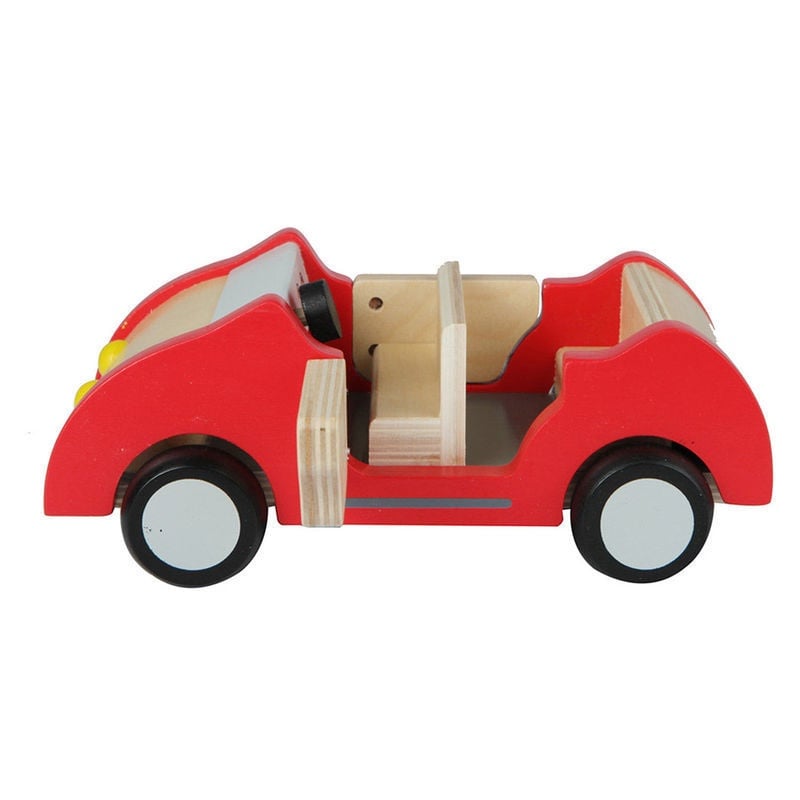 hape red car