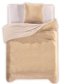DecoKing Teddy Bedding Set Cream 200x220/80x80 2pcs