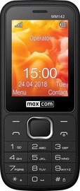 Mobiiltelefon Maxcom MM142, must, 4GB/4GB
