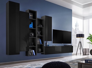 ASM Blox V Living Room Wall Unit Set Black