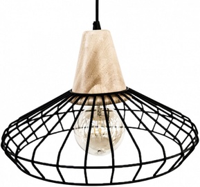 Eglo Norham 49779 Ceiling Lamp 60W E27 Black/Wood