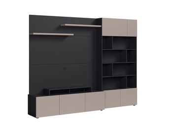 Black Red White Muro 260 ASYM TV Panel Anthracite/Grey