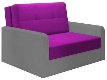 Idzczak Meble Sofa Top 2 Shaggy 14 Violet/Soft 29 Gray