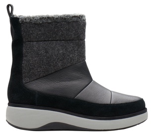 Kurpes Clarks, melna/pelēka, 37