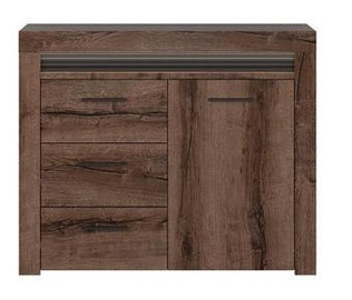 Black Red White Baylar 1D3S Chest Of Drawers Monastery Oak