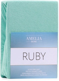 AmeliaHome Ruby Frote Bedsheet 80-90x200 Peppermint 54