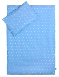 Komplekt Lulando Bed Linen Set With Dots/Grey Clouds, sinine/valge/hall, 2 tk