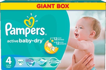 Pampers Active Baby-Dry S4 90