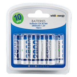 Whitenergy rechargeable battery 10 x AA 2800mAh Blister