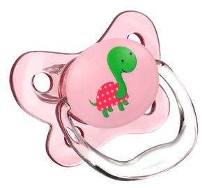 Dr Browns PreVent Conoured Glow In The Dark Soother Turtle Pink