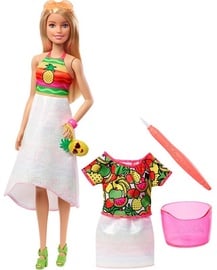 Mattel Barbie Crayola Rainbow Fruit Surprise Doll & Fashions GBK18