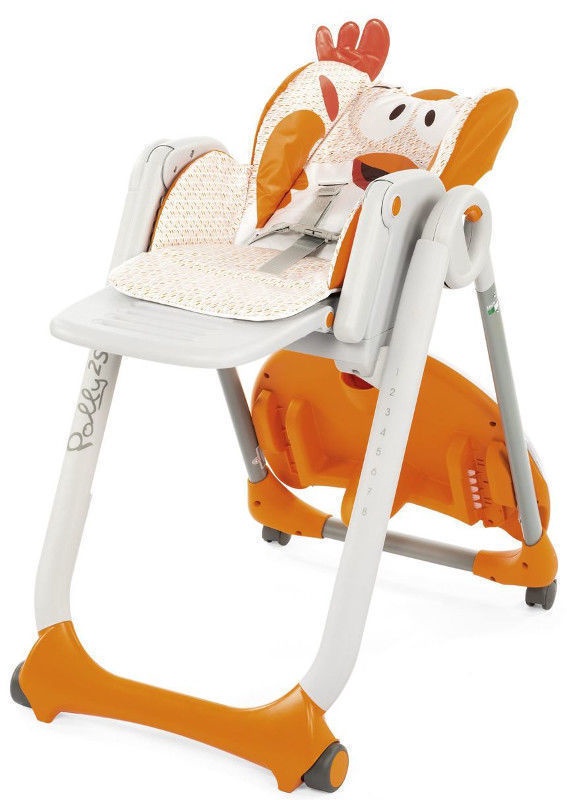 chicco orange high chair