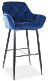 Bāra krēsls Signal Meble Cherry H-1 Bluvel 86, tumši zila