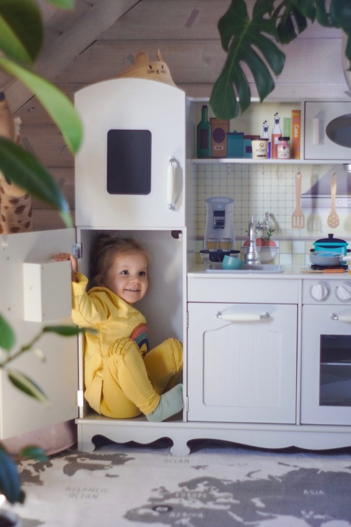 Vaikiška virtuvėlė 4IQ Wooden Kitchen