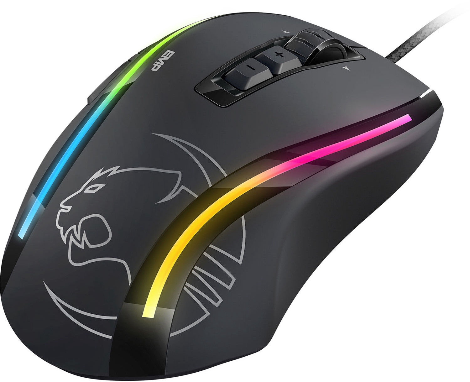 roccat kone emp max performance rgb gaming mouse