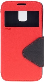 Roar Fancy Diary S-View Book Case For Apple iPhone 7 Plus Red/Black