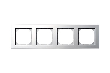 Keturvietis rėmelis Liregus Epsilon, metalo spalvos