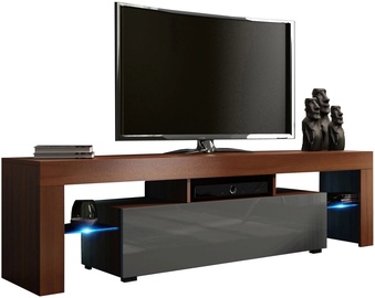 TV staliukas Pro Meble Milano 160 Wallnut/Grey, 1600x350x450 mm